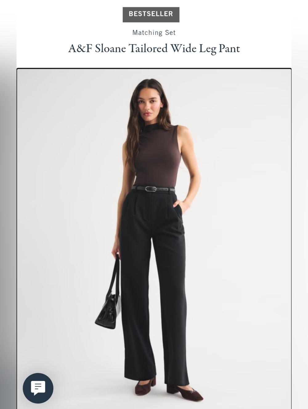 Abercrombie & Fitch Sloane Tailored Pants in Sage Green